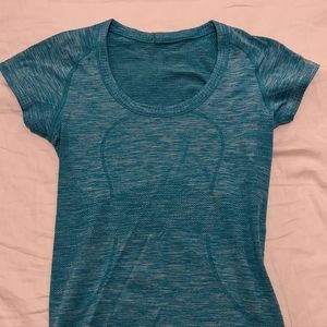 Lululemon Swiftly Tech Short Sleeve Crew Heathered Real Teal